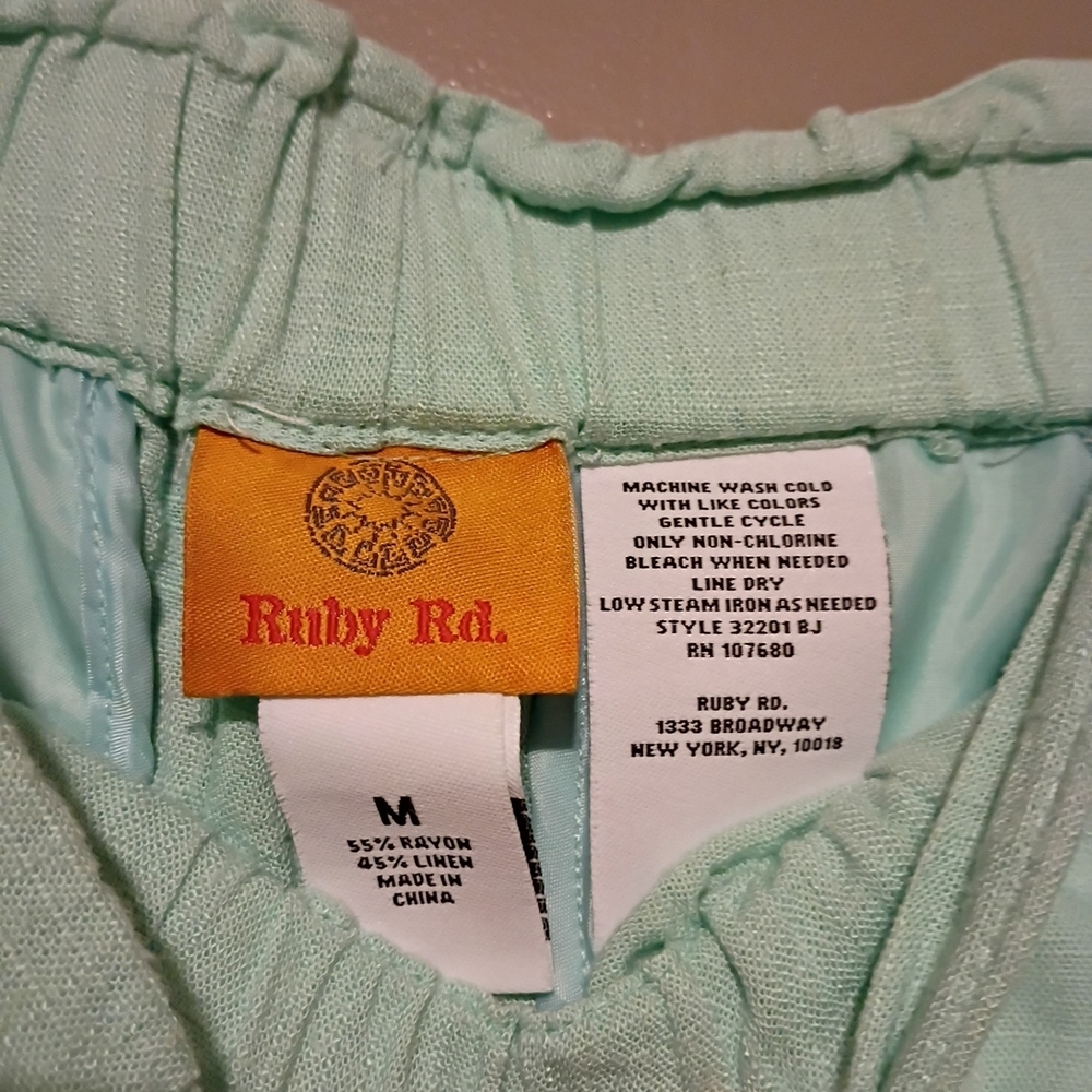 Ruby Rd. Light Green Pants - Picture 6 of 16